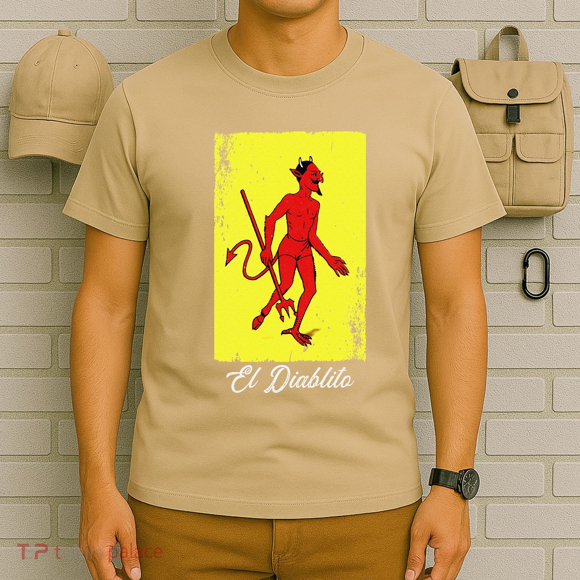 El Diablito Card Mexican Lottery Card T-Shirt