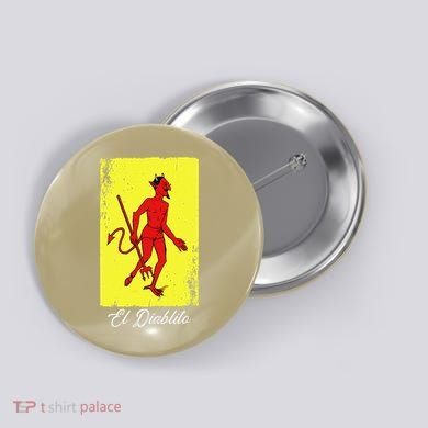 El Diablito Card Mexican Lottery Card Button