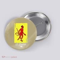 El Diablito Card Mexican Lottery Card Button thumb 0
