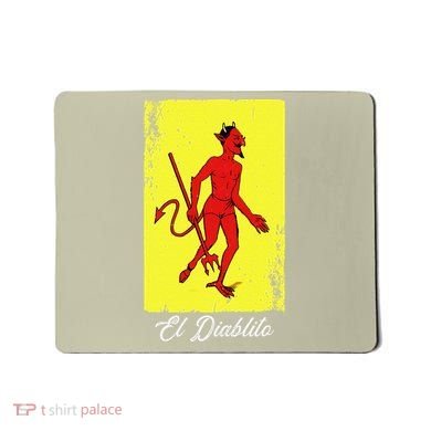 El Diablito Card Mexican Lottery Card Mousepad