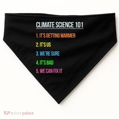 Earth Day Climate Change Scientists March USA-Made Doggie Bandana