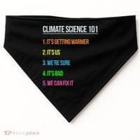 Earth Day Climate Change Scientists March USA-Made Doggie Bandana thumb 0