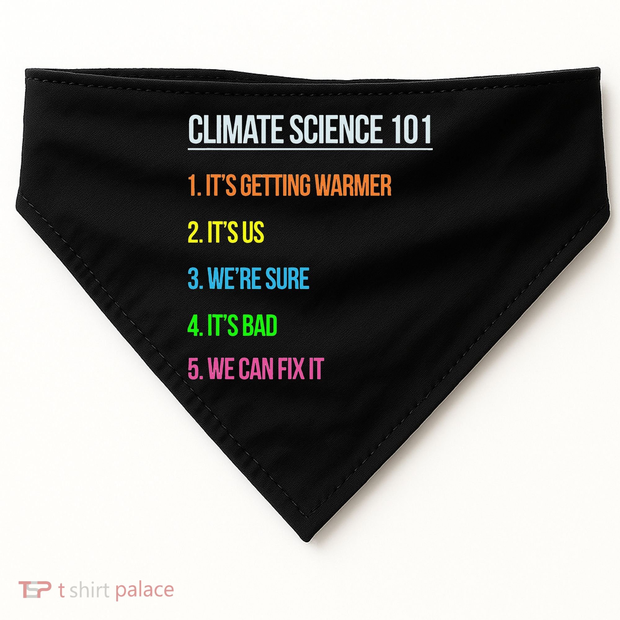 Earth Day Climate Change Scientists March USA-Made Doggie Bandana