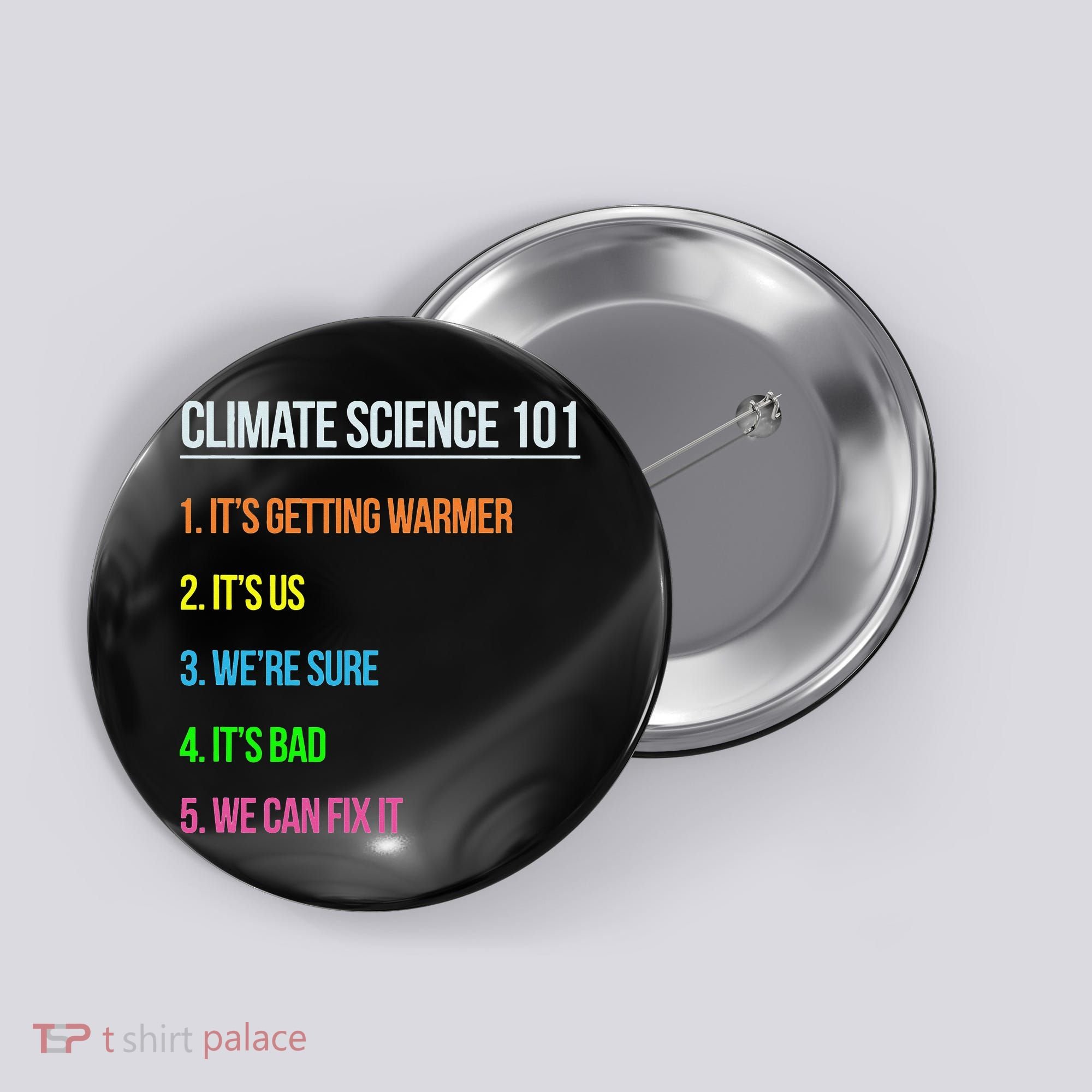 Earth Day Climate Change Scientists March Button