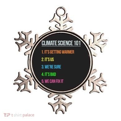 Earth Day Climate Change Scientists March Ornament