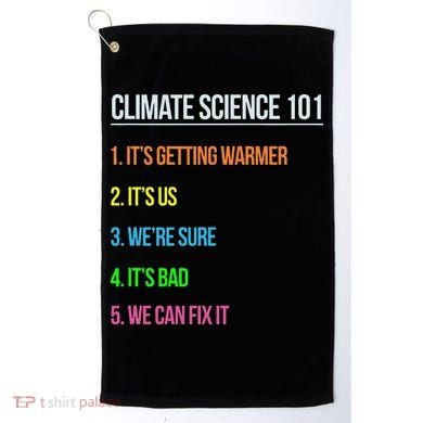 Earth Day Climate Change Scientists March Golf Towel
