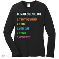 Earth Day Climate Change Scientists March Women's Long Sleeve Shirt thumb 0