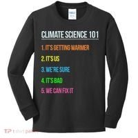 Earth Day Climate Change Scientists March Kids Long Sleeve Shirt thumb 0