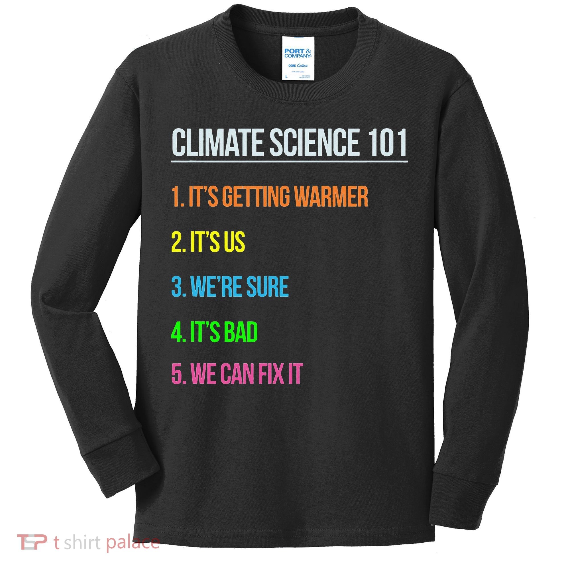 Earth Day Climate Change Scientists March Kids Long Sleeve Shirt