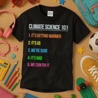 Earth Day Climate Change Scientists March Kids T-Shirt thumb 3