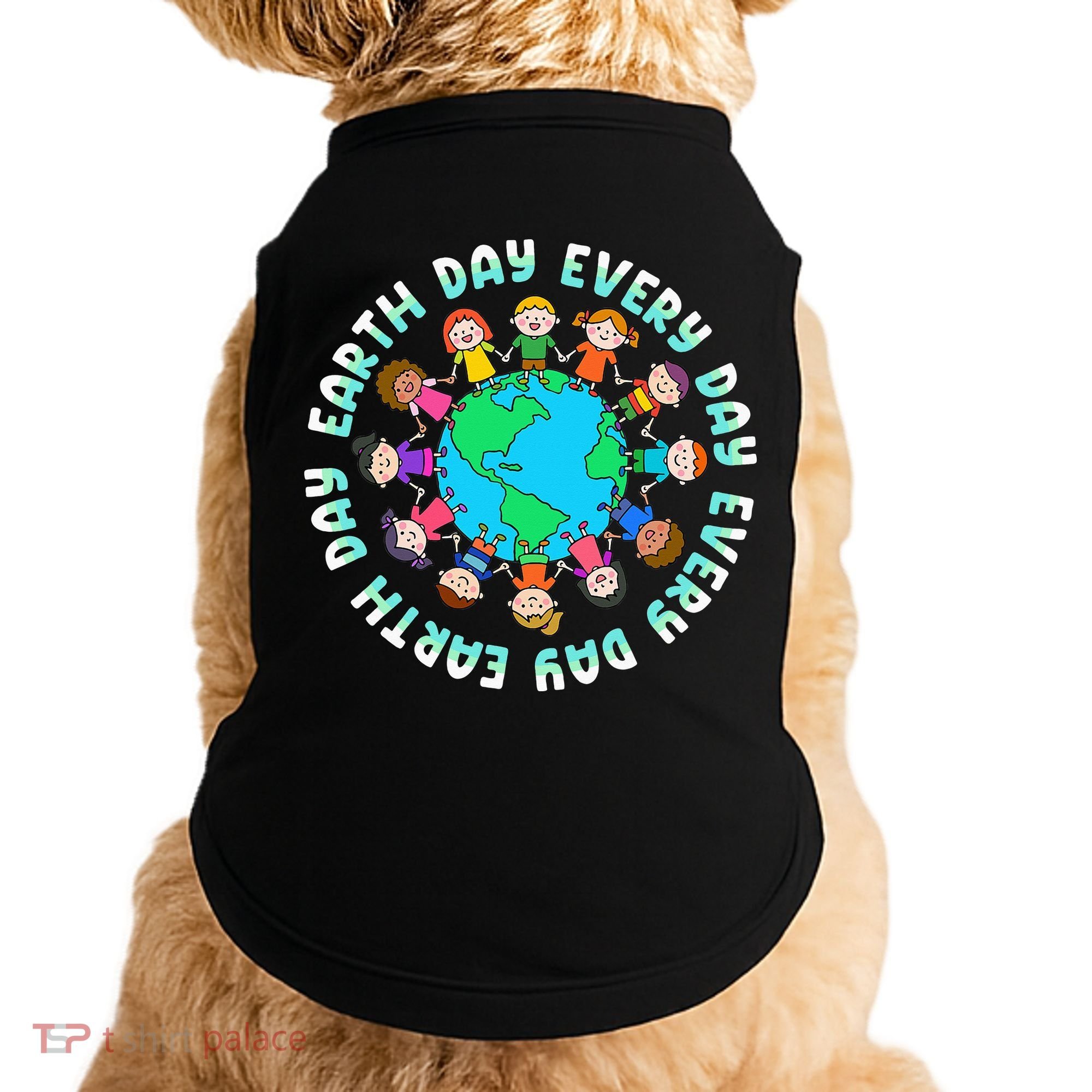 Earth Day Cute Children Around The World Doggie Tank
