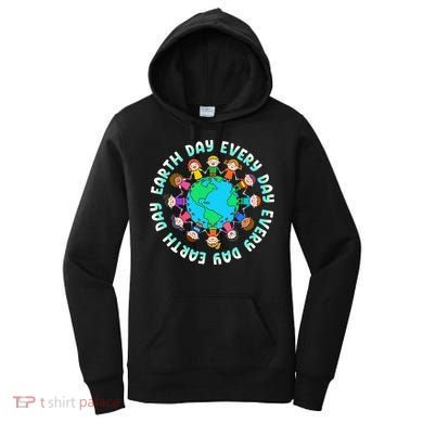 Earth Day Cute Children Around The World Women's Hoodie