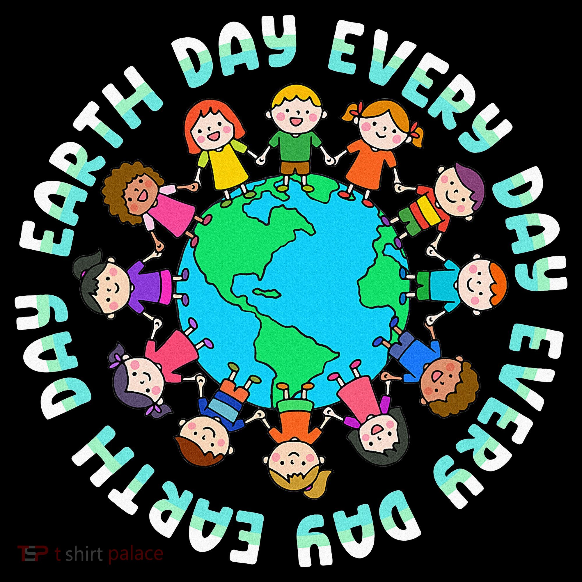 Earth Day Cute Children Around The World Women's Hoodie