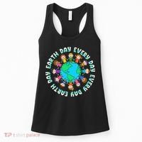 Earth Day Cute Children Around The World Women's Tank Top thumb 0