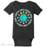 Earth Day Cute Children Around The World Baby Bodysuit thumb 0