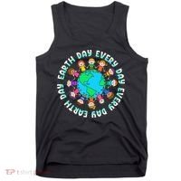 Earth Day Cute Children Around The World Tank Top thumb 0