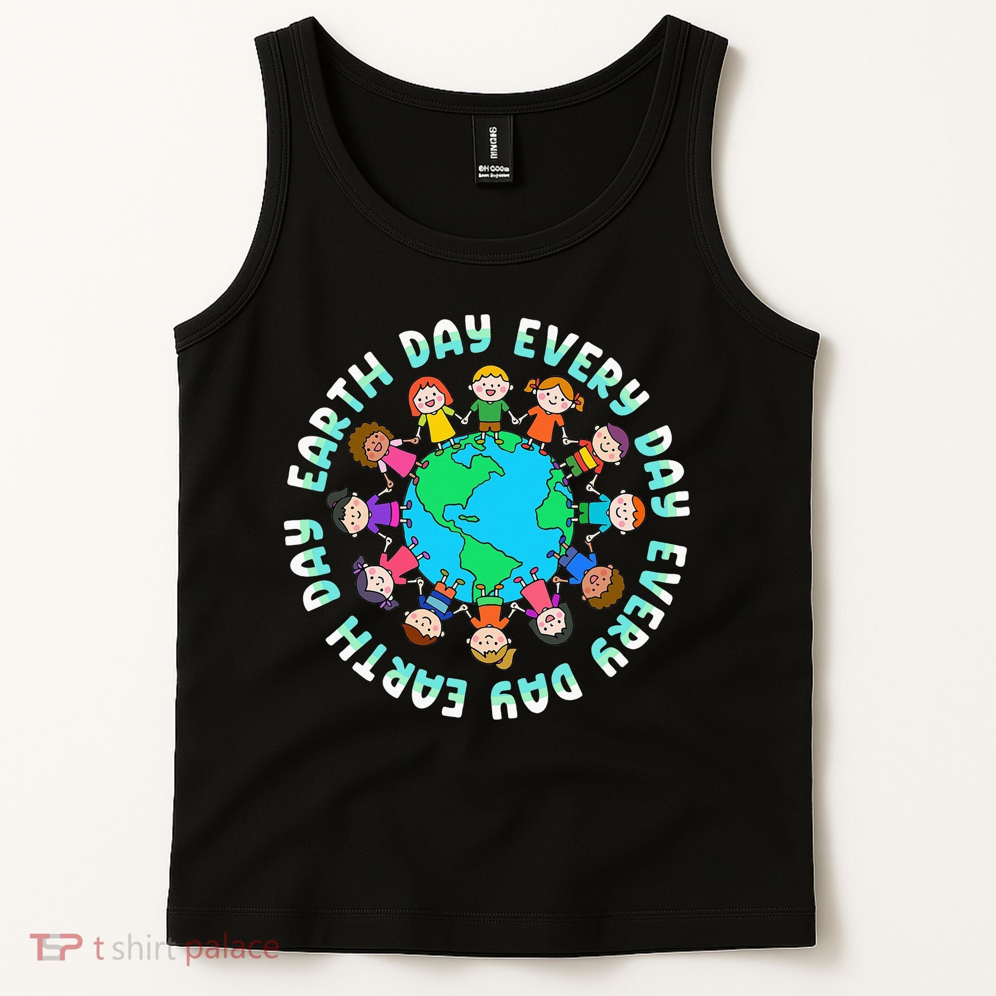 Earth Day Cute Children Around The World Tank Top