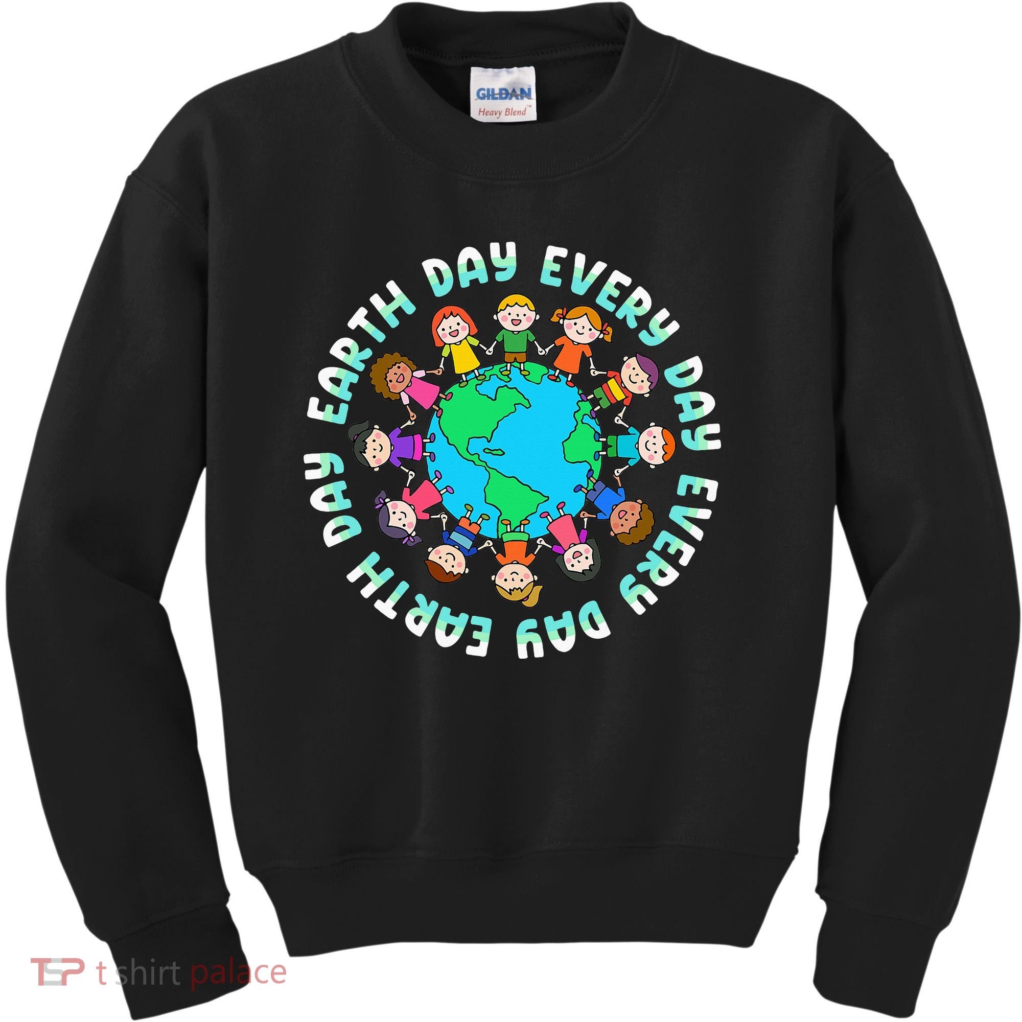 Earth Day Cute Children Around The World Kids Sweatshirt