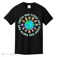 Earth Day Cute Children Around The World Kids T-Shirt thumb 0