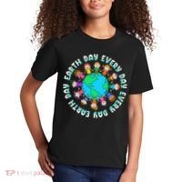 Earth Day Cute Children Around The World Kids T-Shirt thumb 2