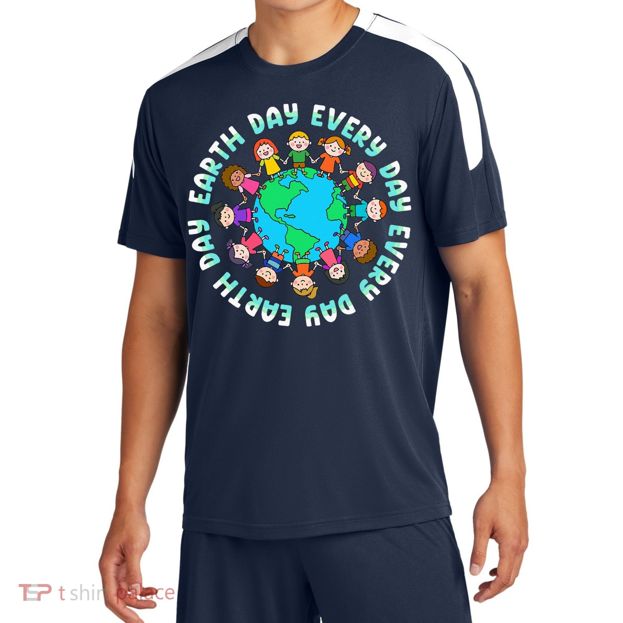 Earth Day Cute Children Around The World Sport-Tek Competitor United Soccer Jersey