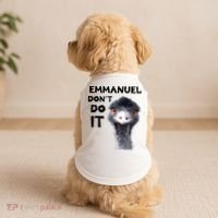 Emmanuel Don't Do It Viral Emu Doggie Tank thumb 2