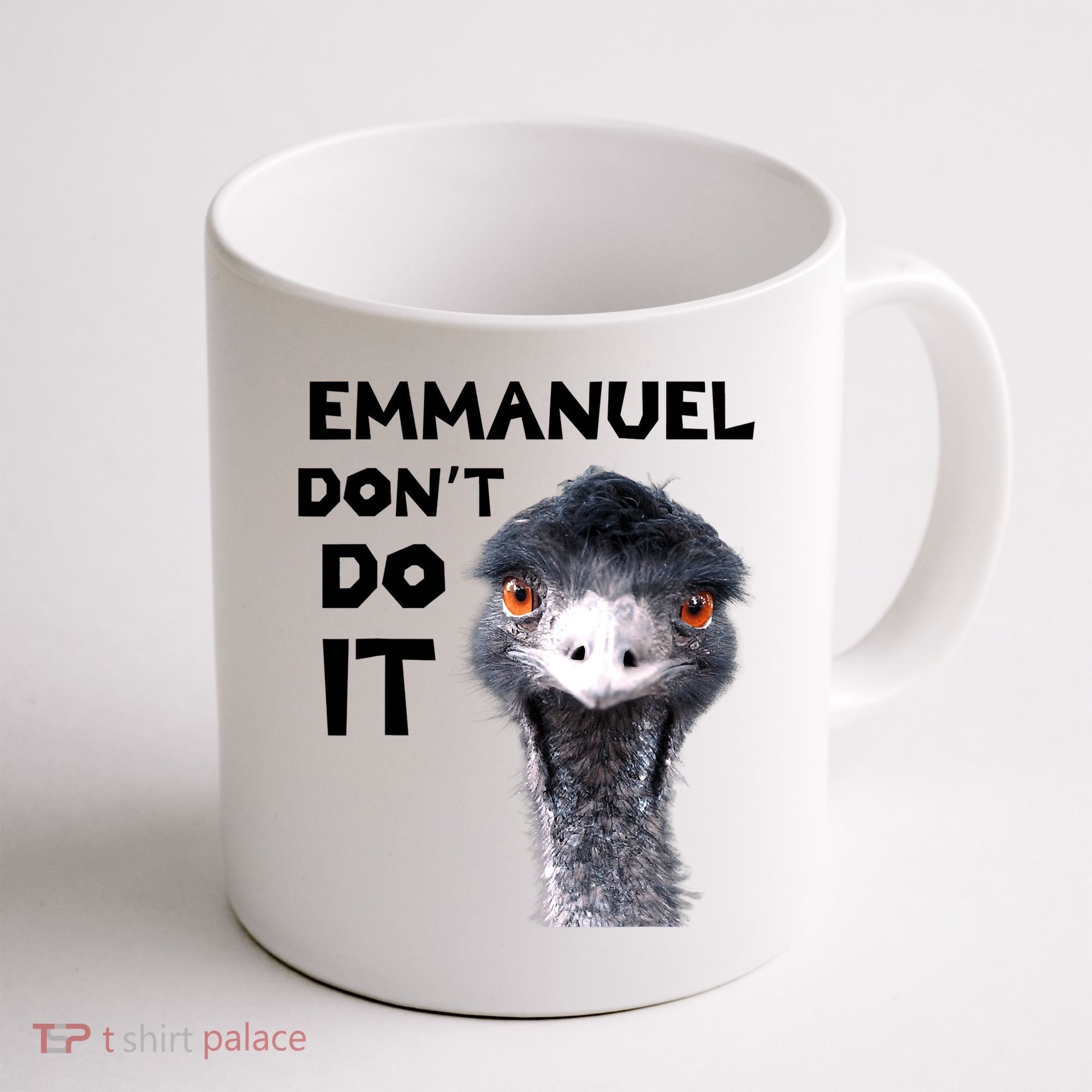 Emmanuel Don't Do It Viral Emu Coffee Mug