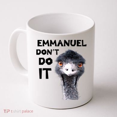 Emmanuel Don't Do It Viral Emu Coffee Mug