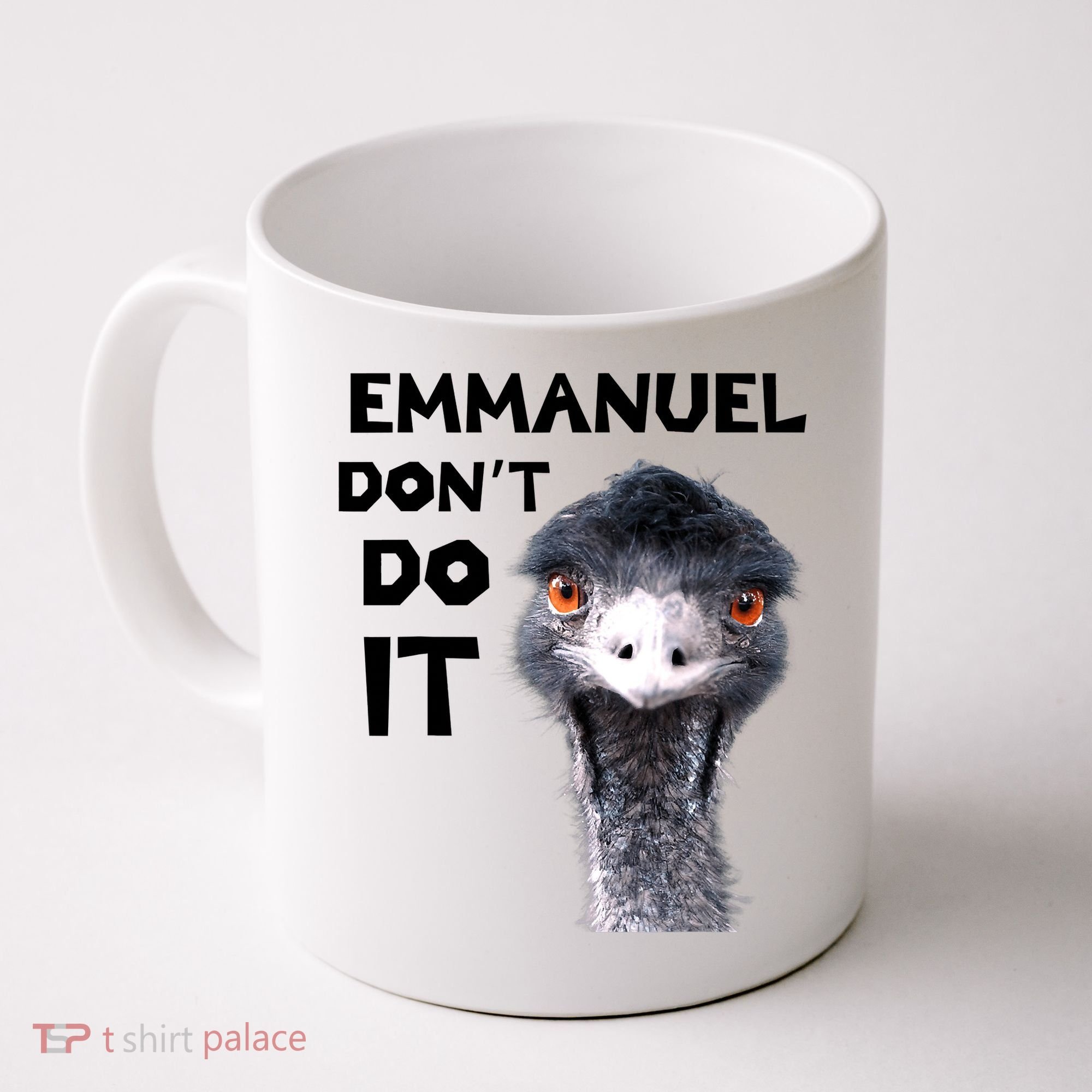 Emmanuel Don't Do It Viral Emu Coffee Mug