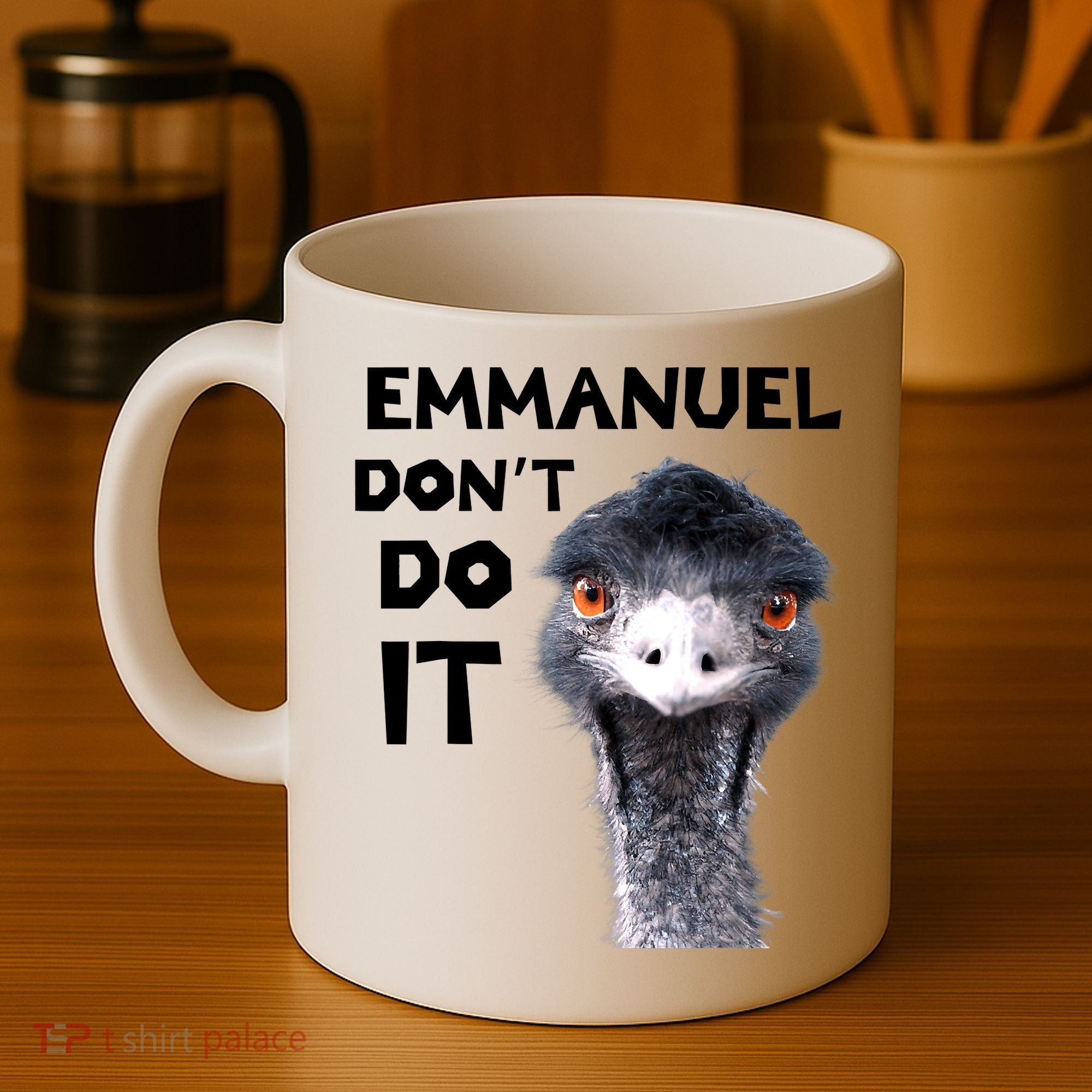 Emmanuel Don't Do It Viral Emu Coffee Mug