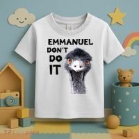 Emmanuel Don't Do It Viral Emu Toddler T-Shirt thumb 3