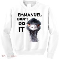 Emmanuel Don't Do It Viral Emu Kids Sweatshirt thumb 0