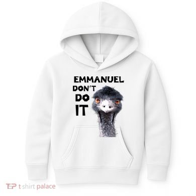 Emmanuel Don't Do It Viral Emu Kids Hoodie