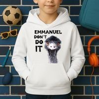 Emmanuel Don't Do It Viral Emu Kids Hoodie thumb 2