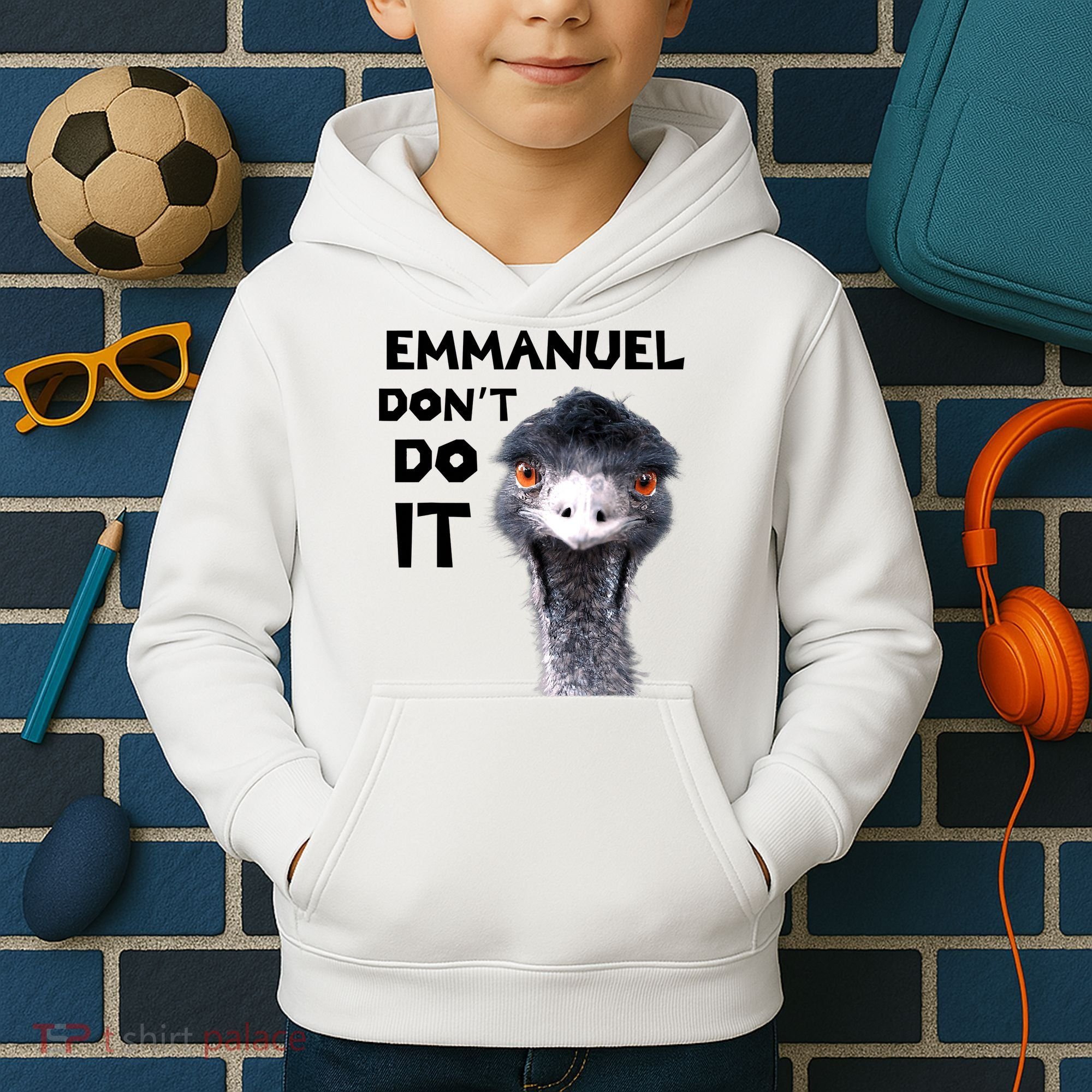 Emmanuel Don't Do It Viral Emu Kids Hoodie