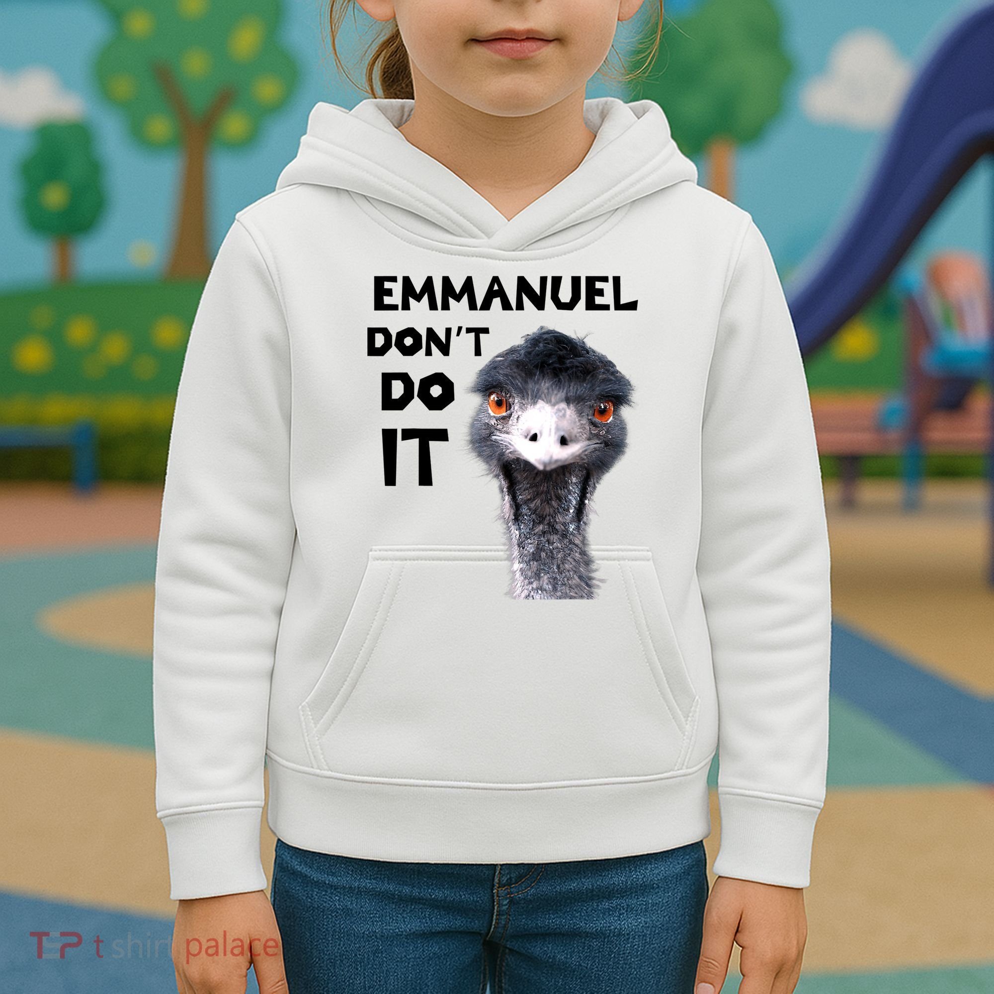 Emmanuel Don't Do It Viral Emu Kids Hoodie