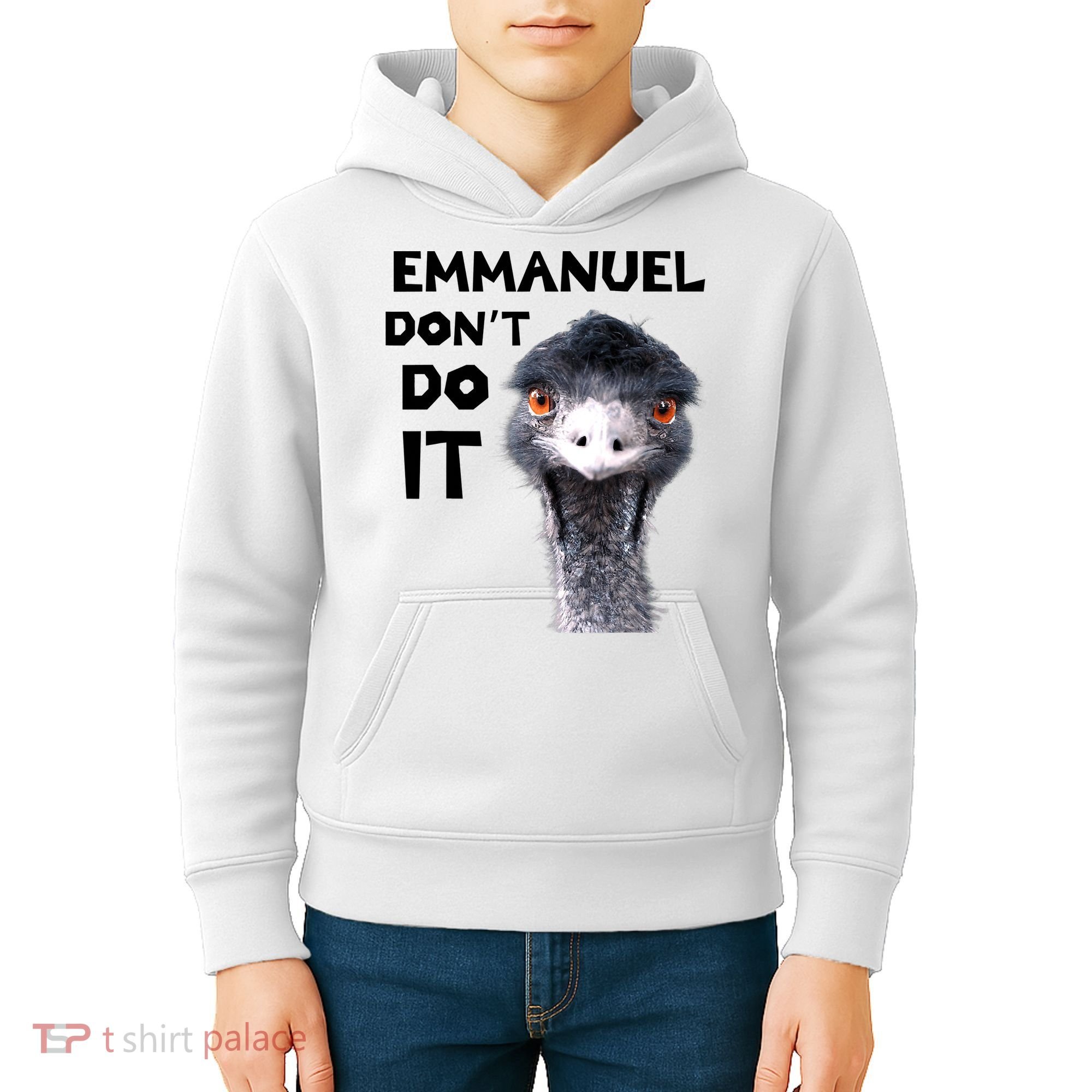 Emmanuel Don't Do It Viral Emu Kids Hoodie