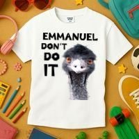 Emmanuel Don't Do It Viral Emu Kids T-Shirt thumb 3