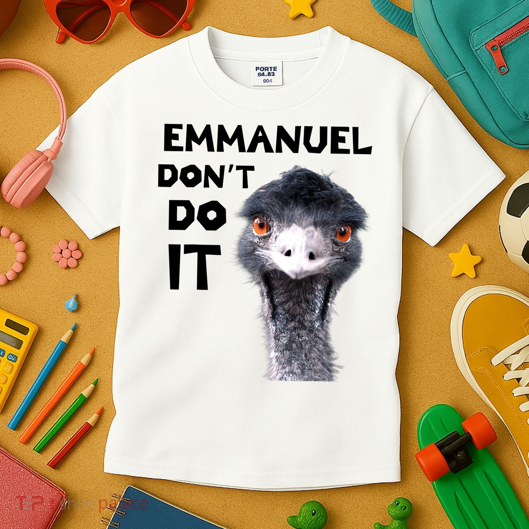 Emmanuel Don't Do It Viral Emu Kids T-Shirt