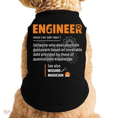 Engineer Definition Description Hilarious Engineering Gift Doggie Tank