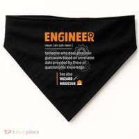 Engineer Definition Description Hilarious Engineering Gift USA-Made Doggie Bandana thumb 0