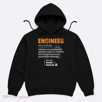 Engineer Definition Description Hilarious Engineering Gift Hoodie thumb 0