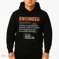 Engineer Definition Description Hilarious Engineering Gift Hoodie thumb 2