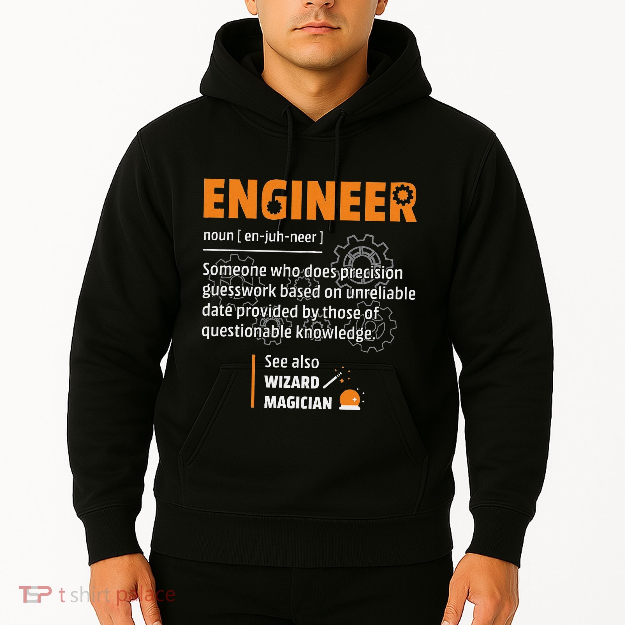 Engineer Definition Description Hilarious Engineering Gift Hoodie