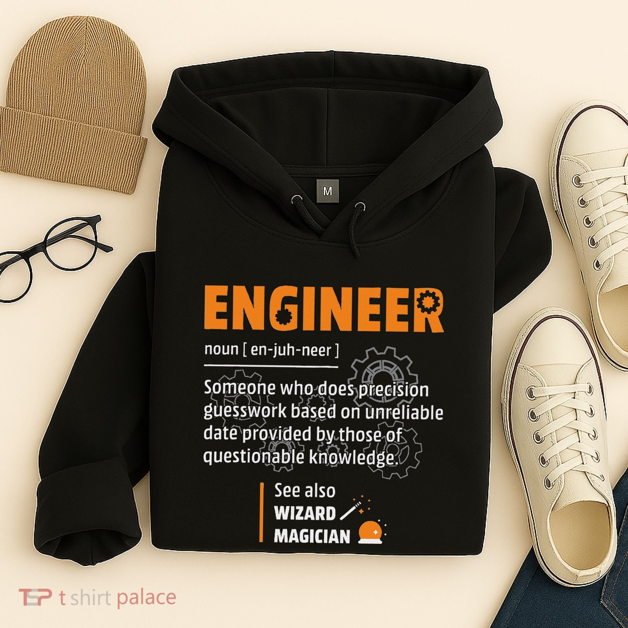Engineer Definition Description Hilarious Engineering Gift Hoodie