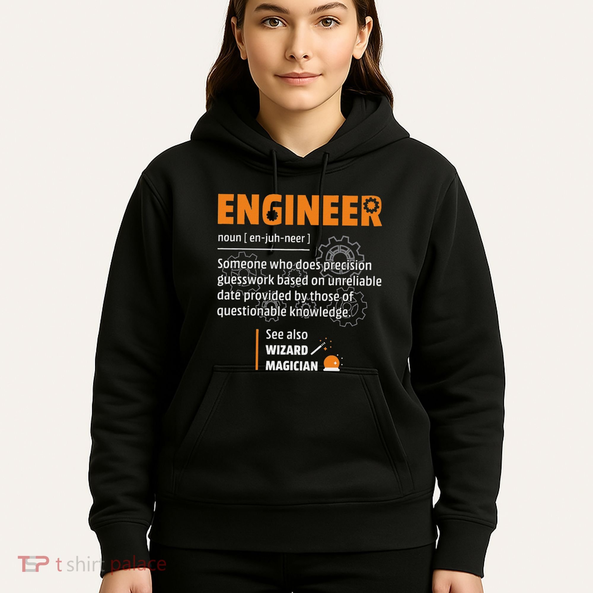 Engineer Definition Description Hilarious Engineering Gift Hoodie