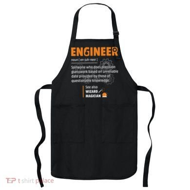Engineer Definition Description Hilarious Engineering Gift Apron