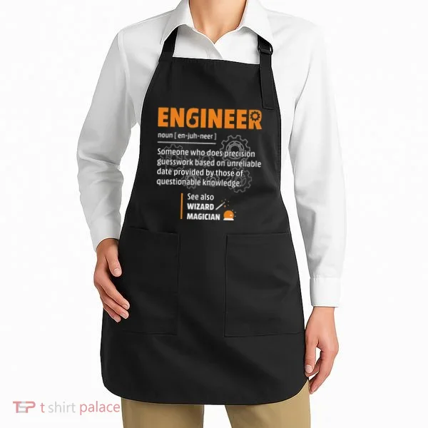 Engineer Definition Description Hilarious Engineering Gift Apron