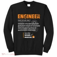 Engineer Definition Description Hilarious Engineering Gift Sweatshirt thumb 0