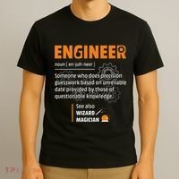 Engineer Definition Description Hilarious Engineering Gift T-Shirt thumb 3